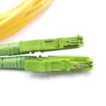 E2000 APC to E2000 APC Duplex OS2 Singlemode Fiber Patch Cable