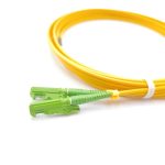 E2000 APC to E2000 APC Duplex OS2 Singlemode Fiber Patch Cable