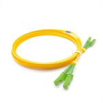 E2000 APC to E2000 APC Duplex OS2 Singlemode Fiber Patch Cable