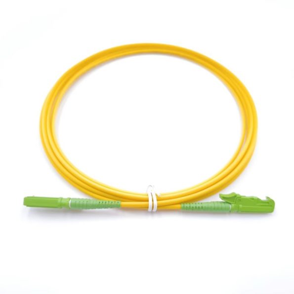 E2000 APC To E2000 APC Simplex OS2 Singlemode Fiber Patch Cable