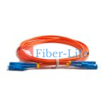E2000 UPC To E2000 UPC Duplex OM1 Multimode Fiber Patch Cable