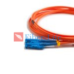 E2000 UPC To E2000 UPC Duplex OM2 Multimode Fiber Patch Cable