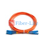 E2000 UPC To E2000 UPC Duplex OM2 Multimode Fiber Patch Cable