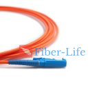E2000 UPC To E2000 UPC Simplex OM1 Multimode Fiber Patch Cable
