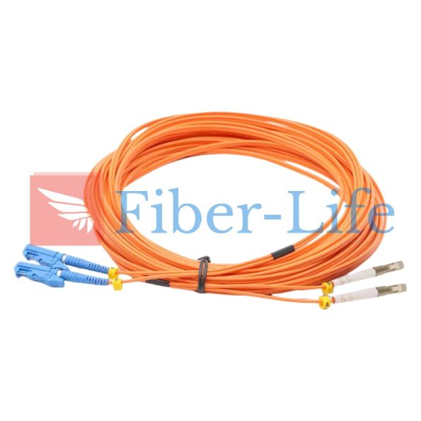 OM2 Multimode Duplex E2000(LSH) Fiber Optic Patch Cable-2