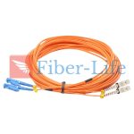 OM2 Multimode Duplex E2000(LSH) Fiber Optic Patch Cable-1