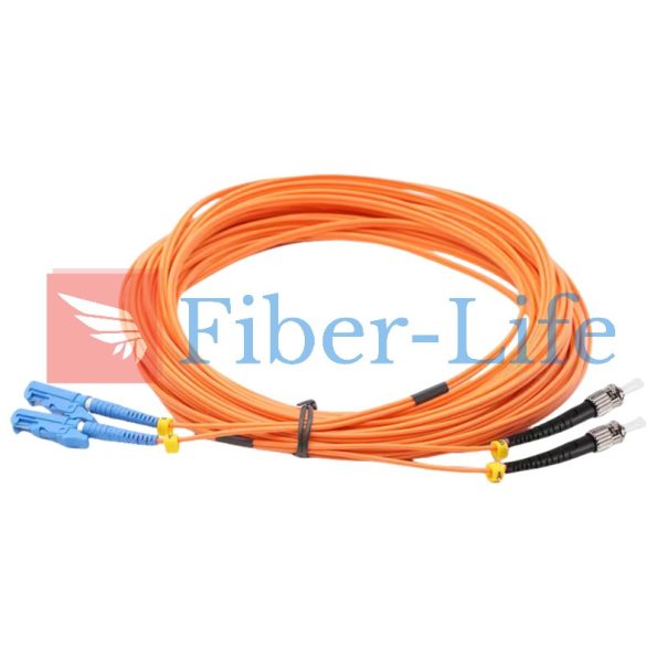 OM2 Multimode Duplex E2000(LSH) Fiber Optic Patch Cable-5