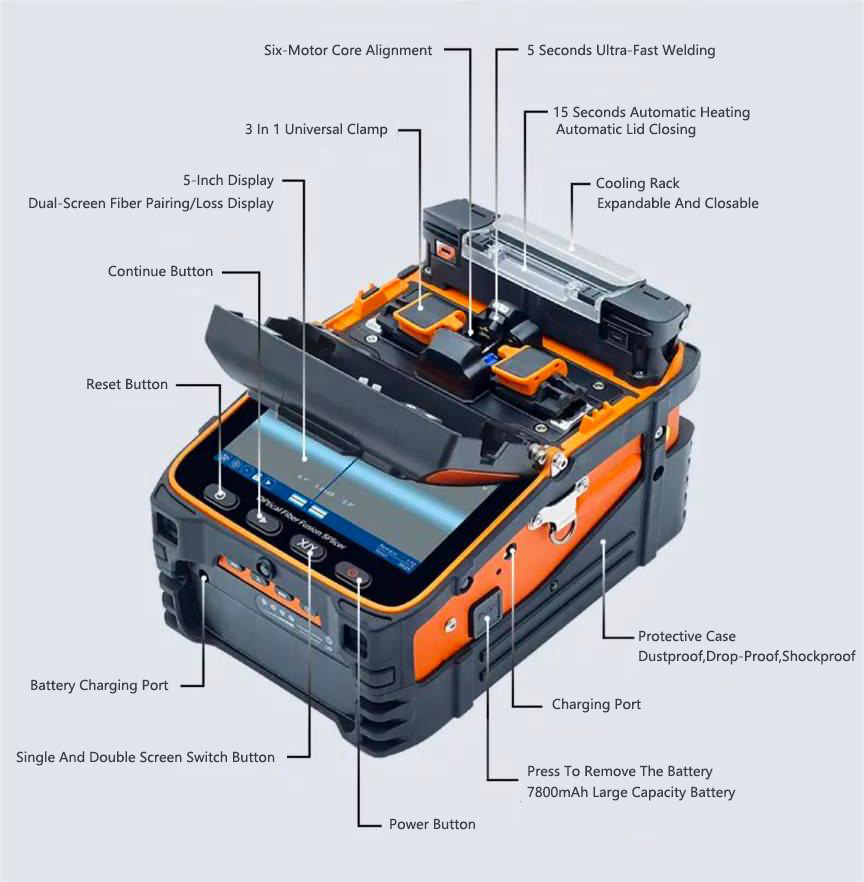 Singal Fire AI-9 Fusion Splicer Metal body with beautiful details