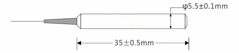 1550nm Polarization Maintaining Faraday Rotator Mirror Dimension Figure