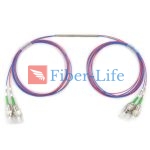 2×2 1550nm Single Window Singlemode FBT Coupler Splitter With Steel Tube