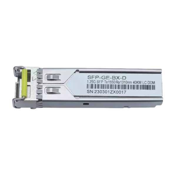 1000BASE-BX-D SFP BiDi 1550nm-TX 1310nm-RX 40km DOM Simplex LC UPC SMF Optical Transceiver Module