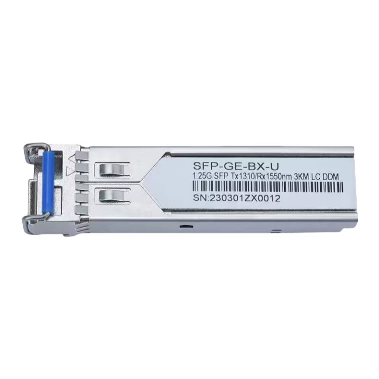 1000BASE-BX-U SFP BiDi 1310nm-TX 1550nm-RX 3km DOM Simplex LC UPC SMF Optical Transceiver Module