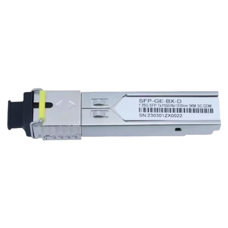 1000BASE-BX-U SFP BiDi 1550nm-TX 1310nm-RX 3km DOM Simplex SC UPC SMF Optical Transceiver Module