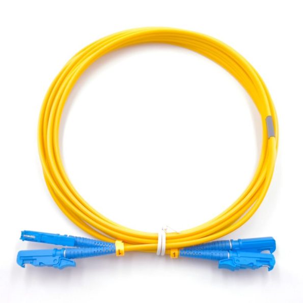 E2000 UPC To E2000 UPC Duplex OS2 Singlemode Fiber Patch Cable