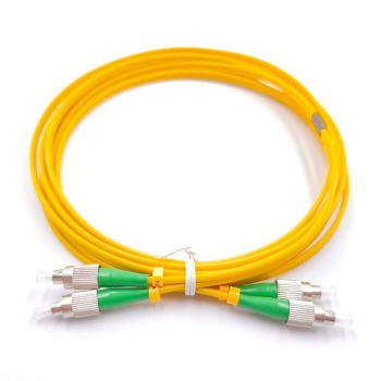 FC APC To FC APC Duplex OS2 Singlemode Fiber Patch Cable