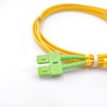 SC APC To SC APC Duplex OS2 Singlemode Fiber Patch Cable