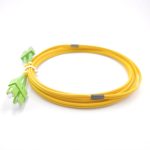 SC APC To SC APC Duplex OS2 Singlemode Fiber Patch Cable