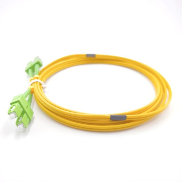 SC APC To SC APC Duplex OS2 Singlemode Fiber Patch Cable-5