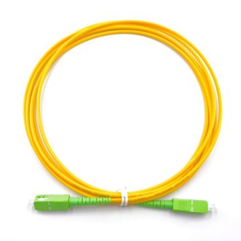 SC APC To SC APC Simplex OS2 Singlemode Fiber Patch Cable