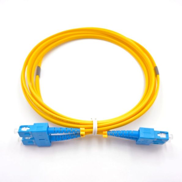 SC UPC To SC UPC Duplex OS2 Singlemode Fiber Patch Cable