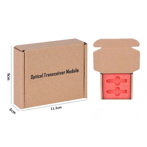 SFP SFP+ Packaging Carton With Protective Foam For Dual SFP SFP+ Transceivers