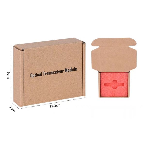 SFP SFP+ Packaging Carton With Protective Foam For Single SFP SFP+ Transceiver