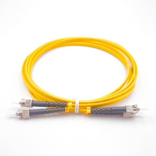 ST UPC To ST UPC Duplex OS2 Singlemode Fiber Patch Cable