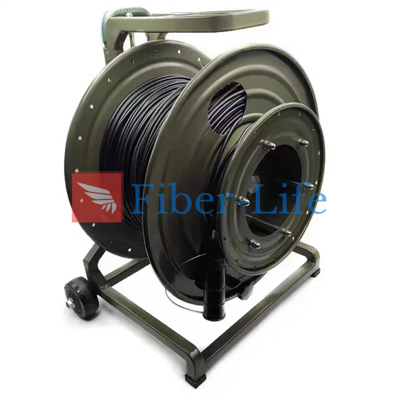 BX 05 Portable Industrial Metal Fiber Optic Cable Reel