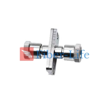 SMA905 To SMA905 Simplex Metal Fiber Optic Adapter With Flange