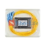 1×16 1310nm 1550nm ABS Box Polarization Maintaining PLC Splitter Slow Axis Working