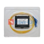 1x2 1310nm 1550nm ABS Box Polarization Maintaining PLC Splitter Slow Axis Working