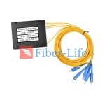 1×4 1310nm 1550nm ABS Box Polarization Maintaining PLC Splitter Slow Axis Working