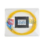 1x8 1310nm 1550nm ABS Box Polarization Maintaining PLC Splitter Slow Axis Working