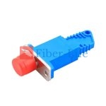 E2000 UPC Female To FC UPC Female Simplex Singlemode Hybrid Fiber Optic Adapter With Flange-1