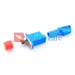 E2000 UPC Female To FC UPC Female Simplex Singlemode Hybrid Fiber Optic Adapter With Flange-1