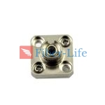 FC UPC To FC UPC Simplex Singlemode Multimode Square Solid Type Two Pieces Metal Fiber Optic Adapter With Flange