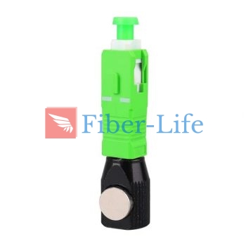 SC APC Round Bare Fiber Adapter