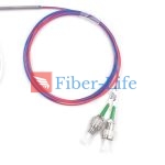1×2 1310nm 1550nm Dual Window Singlemode FBT Coupler Splitter With Steel Tube
