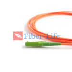 E2000 APC To E2000 APC Simplex OM1 Multimode Fiber Patch Cable