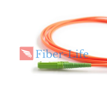 E2000 APC To E2000 APC Simplex OM1 Multimode Fiber Patch Cable-2