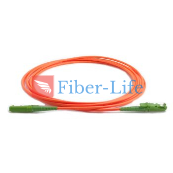 E2000 APC To E2000 APC Simplex OM1 Multimode Fiber Patch Cable
