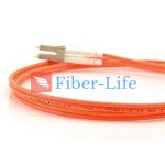 E2000 APC To LC UPC Duplex OM1 Multimode Fiber Patch Cable