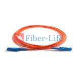E2000 UPC To E2000 UPC Simplex OM2 Multimode Fiber Patch Cable