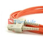 SMA905 To SC UPC Duplex OM1 Multimode Fiber Patch Cable