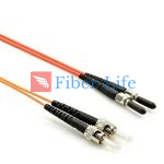 SMA905 To ST UPC Duplex OM1 Multimode Fiber Patch Cable