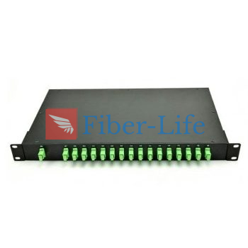 1x16 Singlemode 1U 19 Rack Mount PLC Splitter