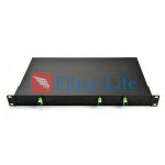 1x2 Singlemode 1U 19 Rack Mount PLC Splitter